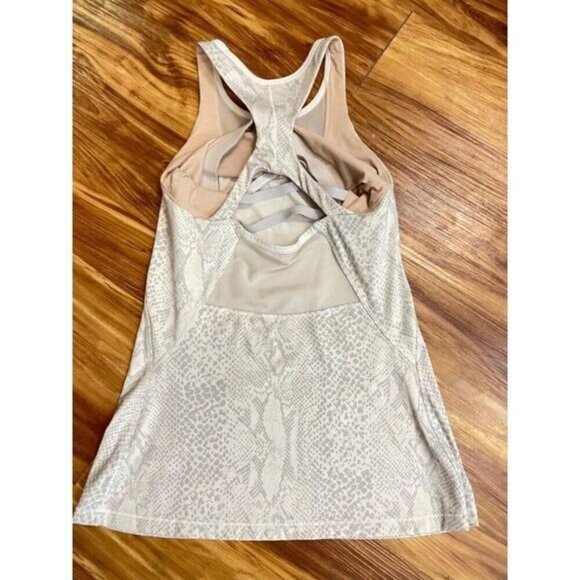 Lululemon Mesh Me Tank Workout Tank Top Snake Print 6 - Picture 6 of 8
